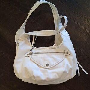 Vera Wang White Shoulder Bag